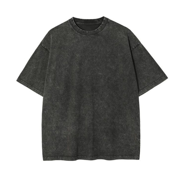 Black Acid Washed Oversized T-Shirt